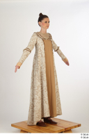  Photos Woman in Historical Dress 9 16th century Historical Clothing brown dress whole body 0008.jpg
